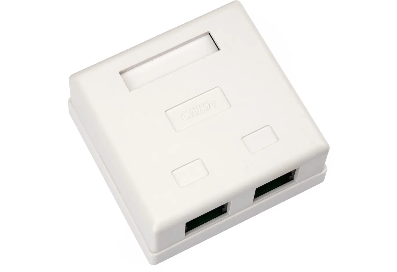 Комп'ютерна розетка RJ45x2 UTP cat.5e 8P8C Vinga (VCPRJ45O2)