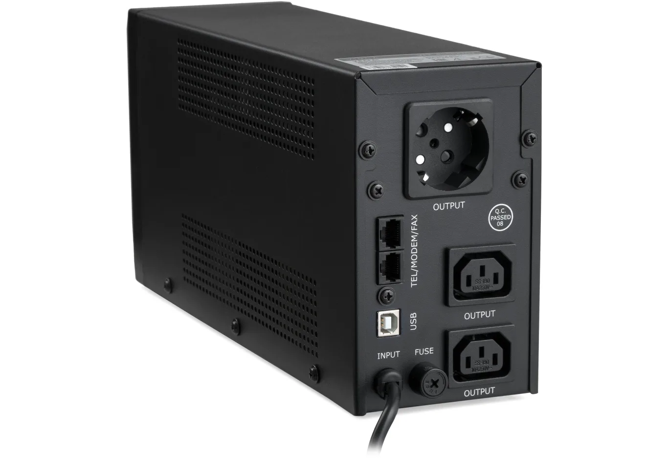 Uninterruptible Power Supply Vinga LED 650VA metal case with USB (VPE-650PRMU)