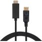 Кабель мультимедійний DisplayPort M to HDMI M 1.8m V1.4/V2.1 4K120/8K60 Vinga (VCPDP14HI211.8)