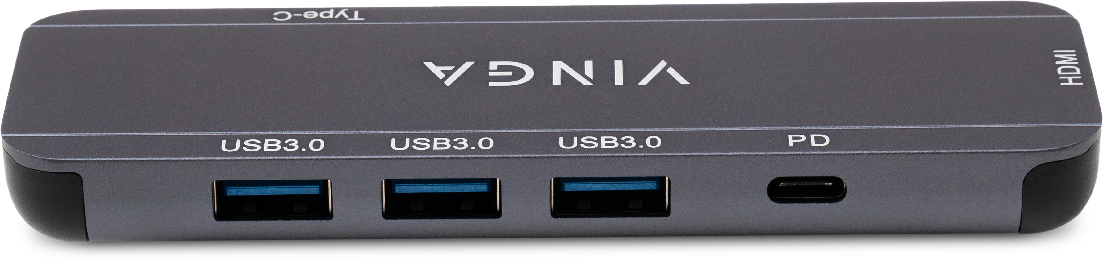 Hub Vinga USB-C 3.1 to HDMI+3xUSB3.0+PD100W+USB-C foldable cable (VHYC6FC)