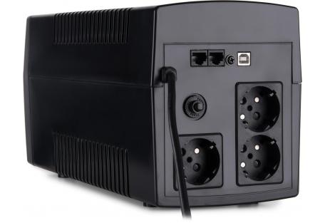 Пристрій безперебійного живлення Vinga LCD 1200VA plastic case with USB (VPC-1200PU)