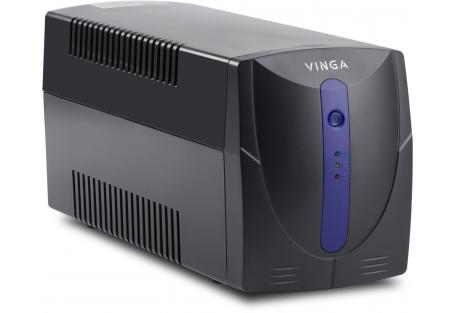 Пристрій безперебійного живлення Vinga LED 1500VA plastic case with USB (VPE-1500PU)