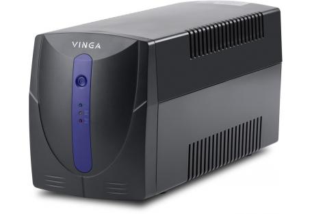 Пристрій безперебійного живлення Vinga LED 1500VA plastic case with USB (VPE-1500PU)