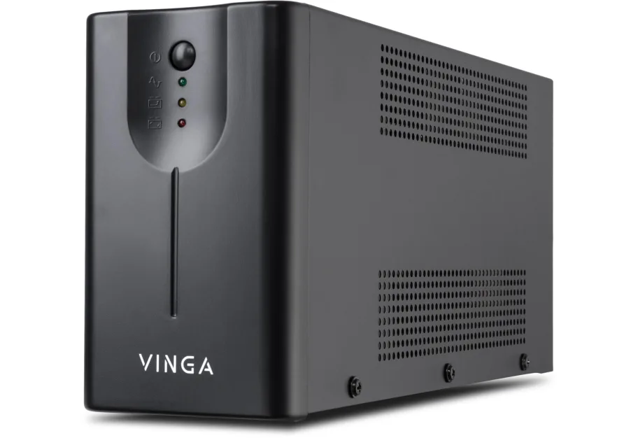 Uninterruptible Power Supply Vinga LED 600VA metal case with USB (VPE-600MU)