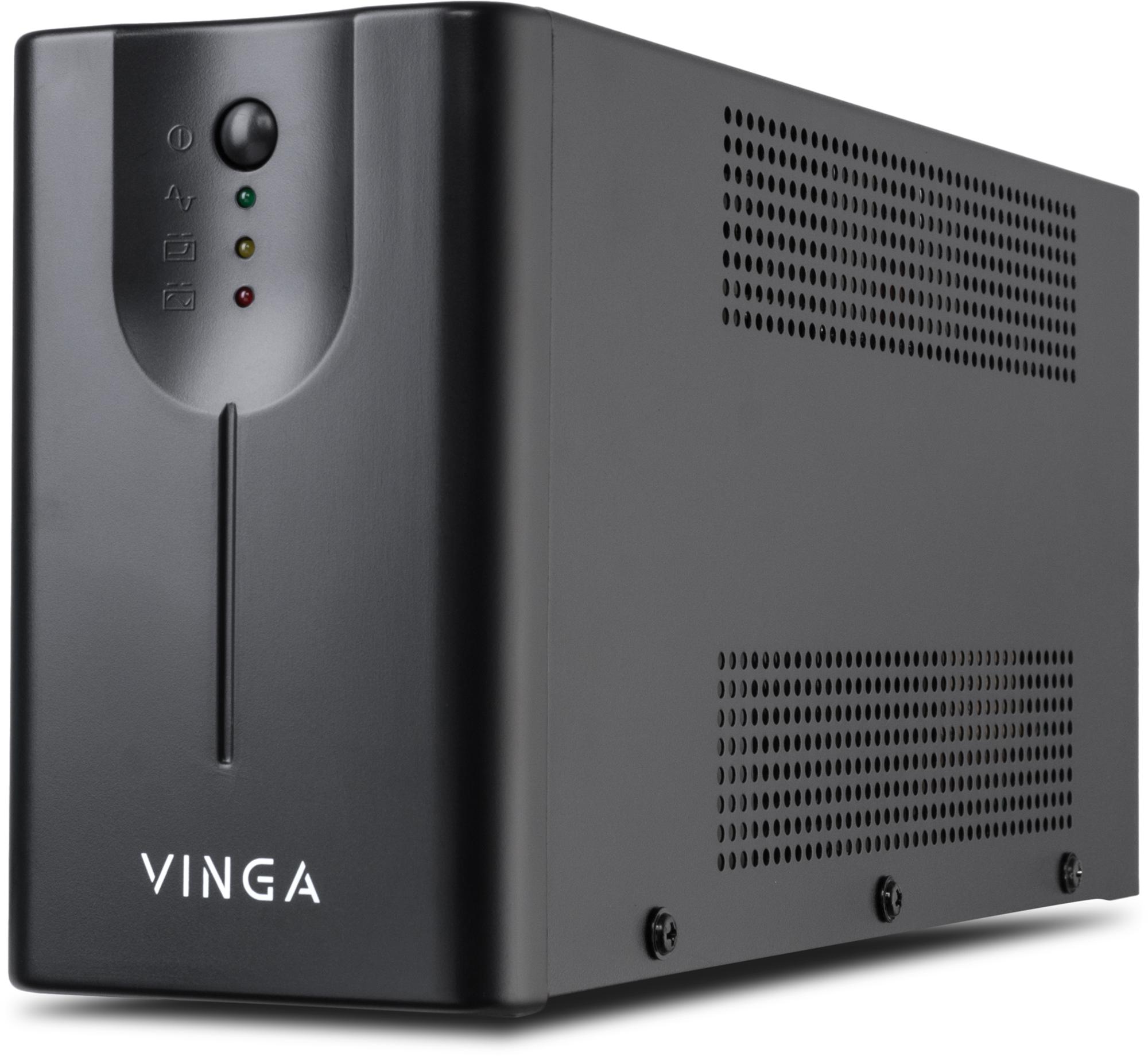 Uninterruptible Power Supply Vinga LED 800VA metal case with USB (VPE-800MU)