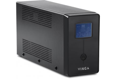 Пристрій безперебійного живлення Vinga LCD 600VA metal case with USB (VPC-600MU)