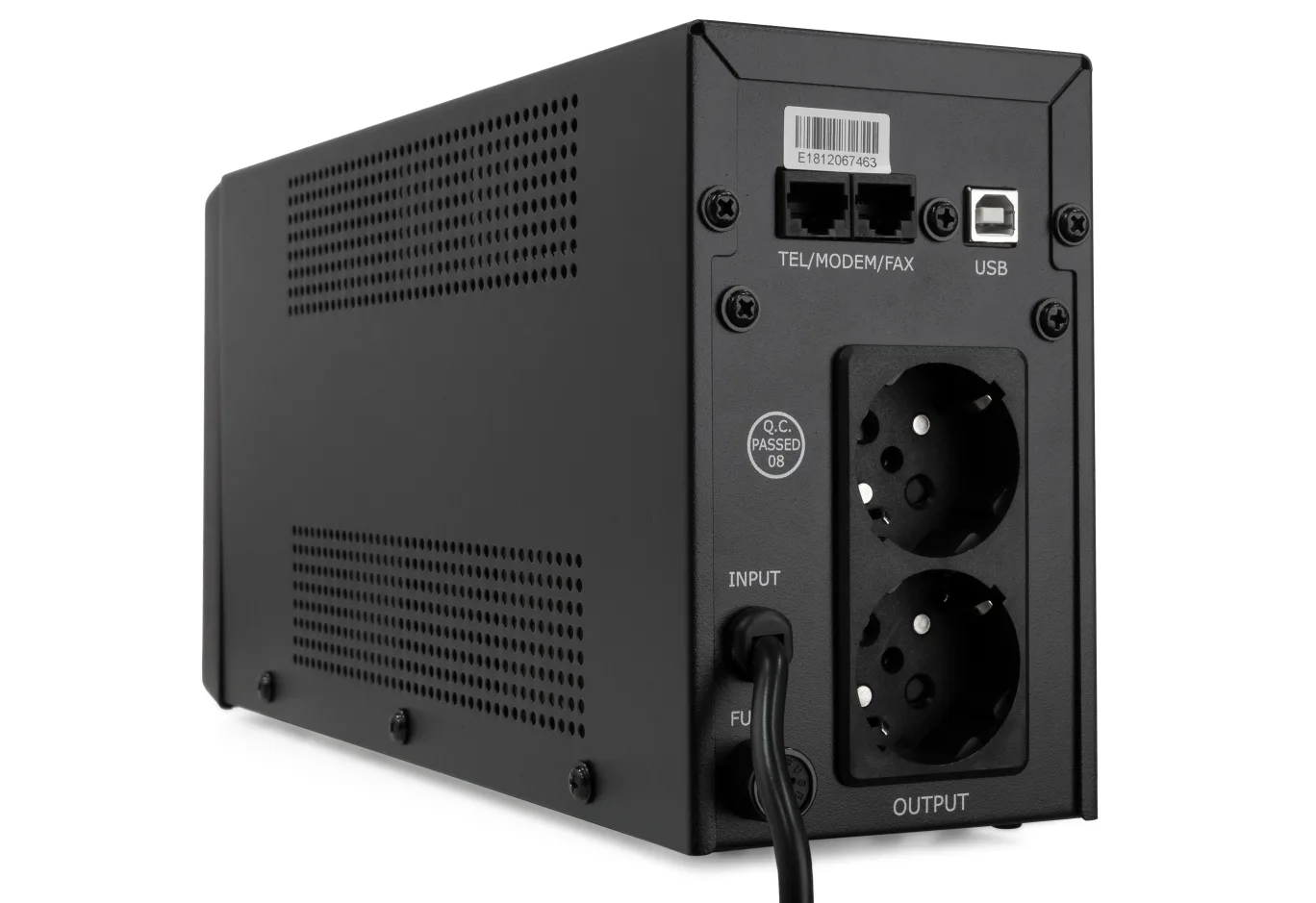 Uninterruptible Power Supply Vinga LCD 600VA metal case with USB (VPC-600MU)