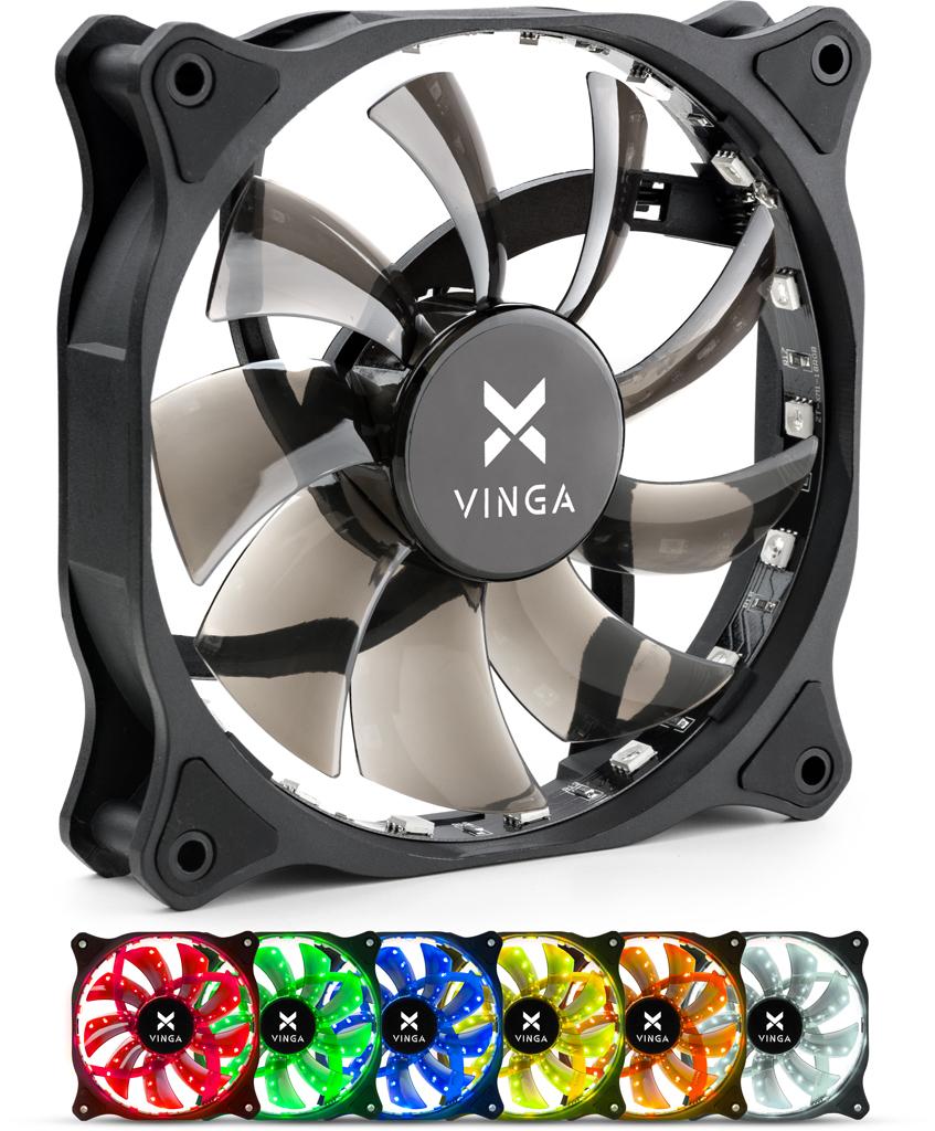 Кулер до корпусу Vinga RGB fan-01
