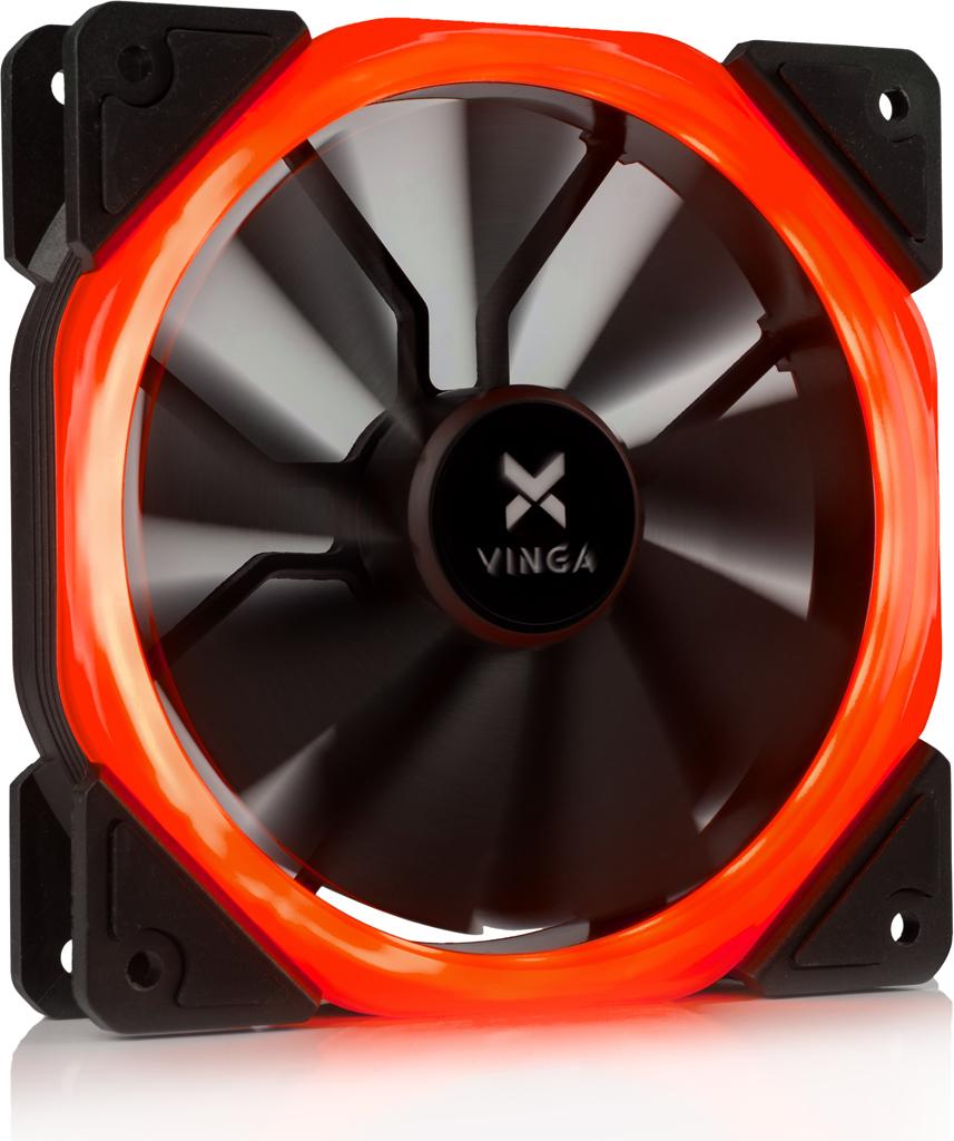 Кулер до корпусу Vinga LED fan-01 red