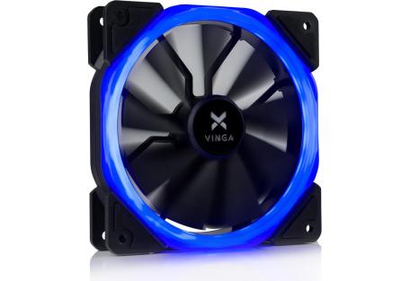 Кулер до корпусу Vinga LED fan-01 blue