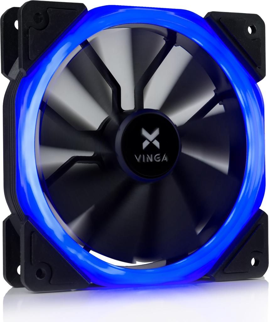 Кулер до корпусу Vinga LED fan-01 blue