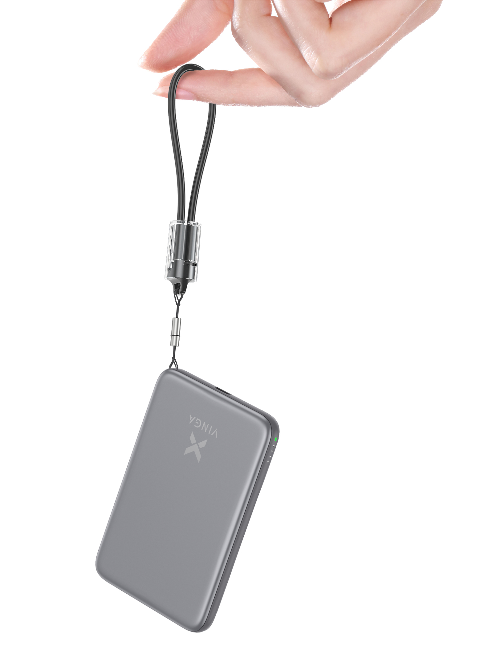 Батарея універсальна Vinga 5000 mAh 20W/15W Wireless (VPBB520WL)
