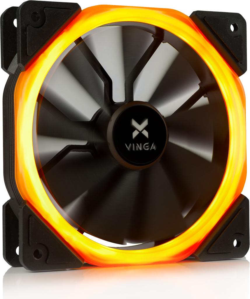 Кулер до корпусу Vinga LED fan-01 orange