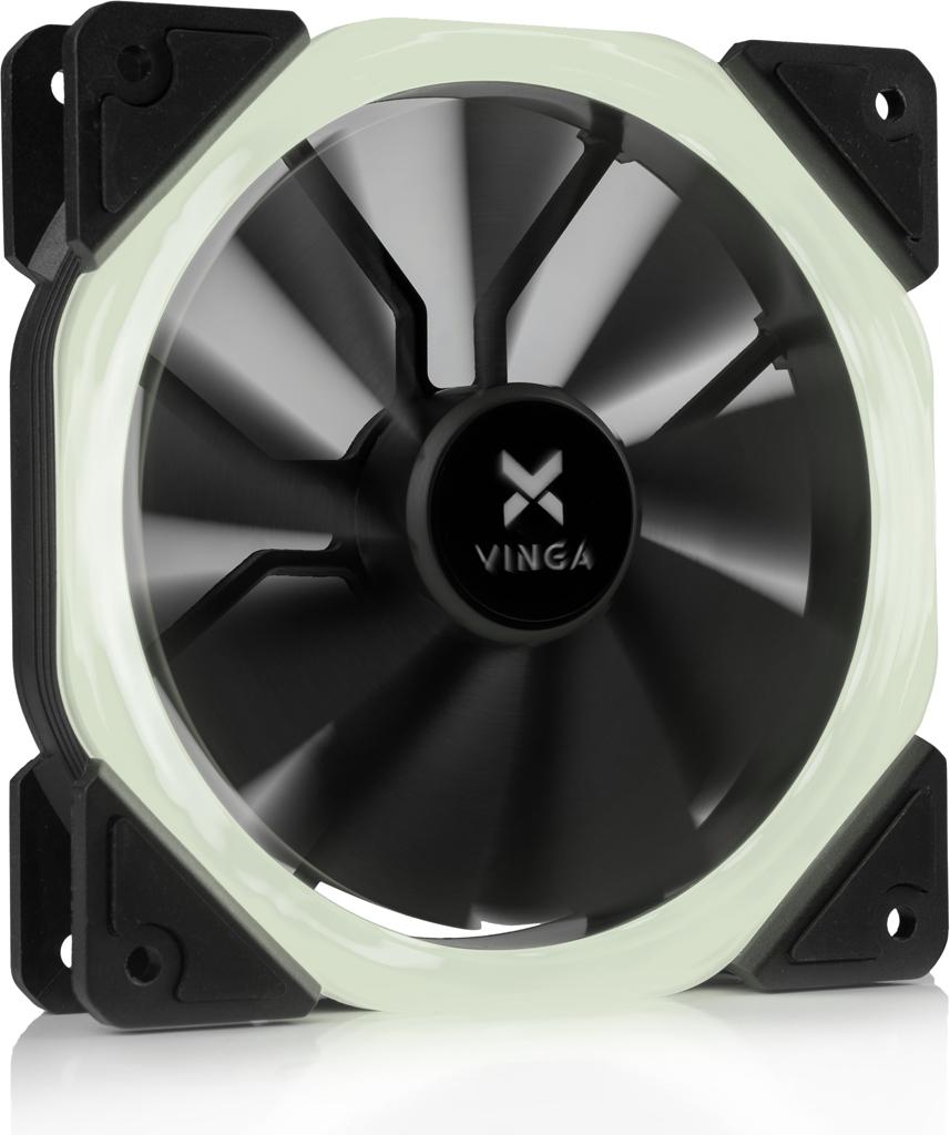 Кулер до корпусу Vinga LED fan-01 white