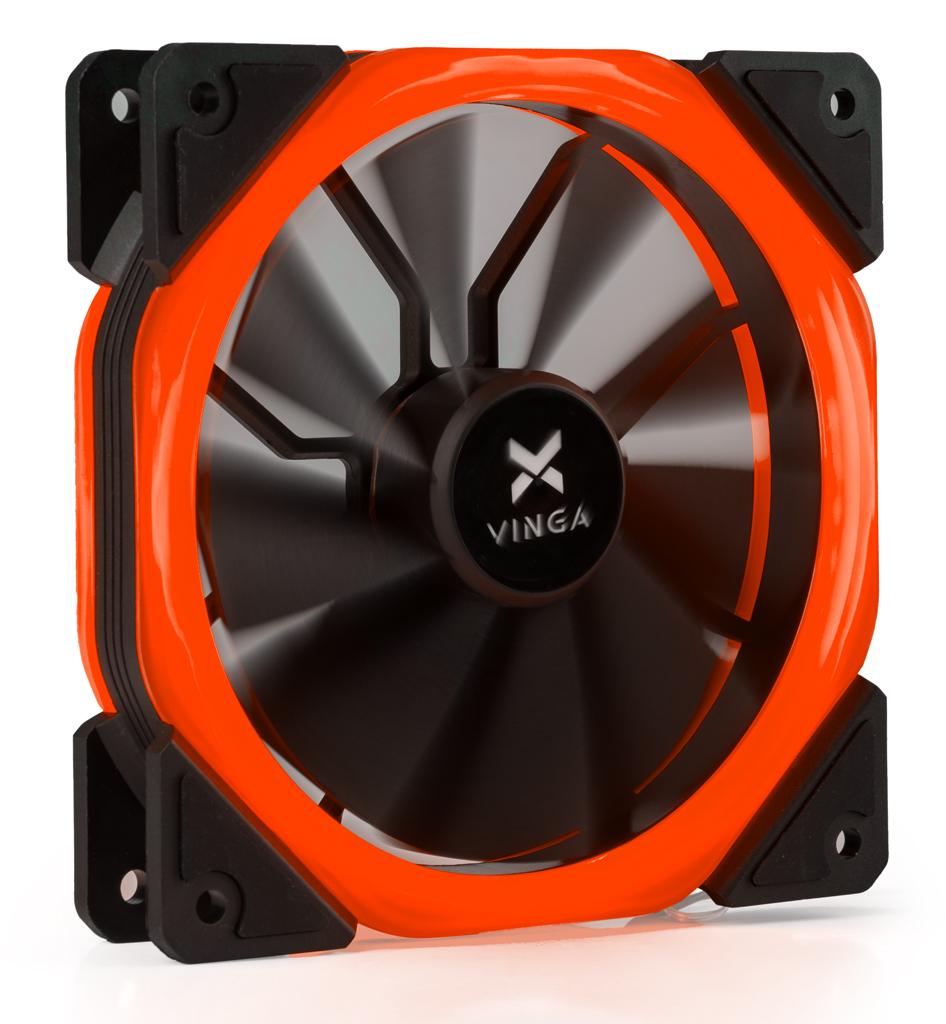 Кулер до корпусу Vinga LED fan-02 red