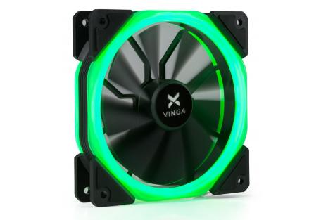 Кулер до корпусу Vinga LED fan-02 green