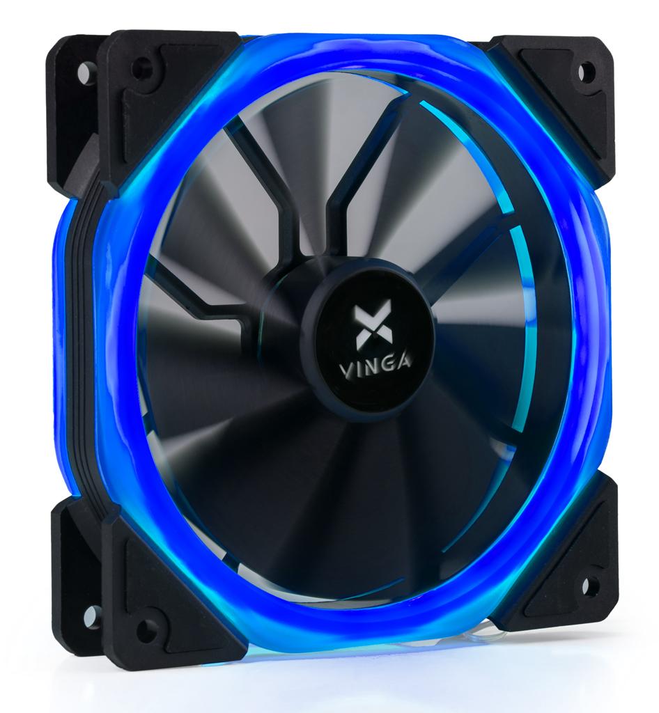 Кулер до корпусу Vinga LED fan-02 blue