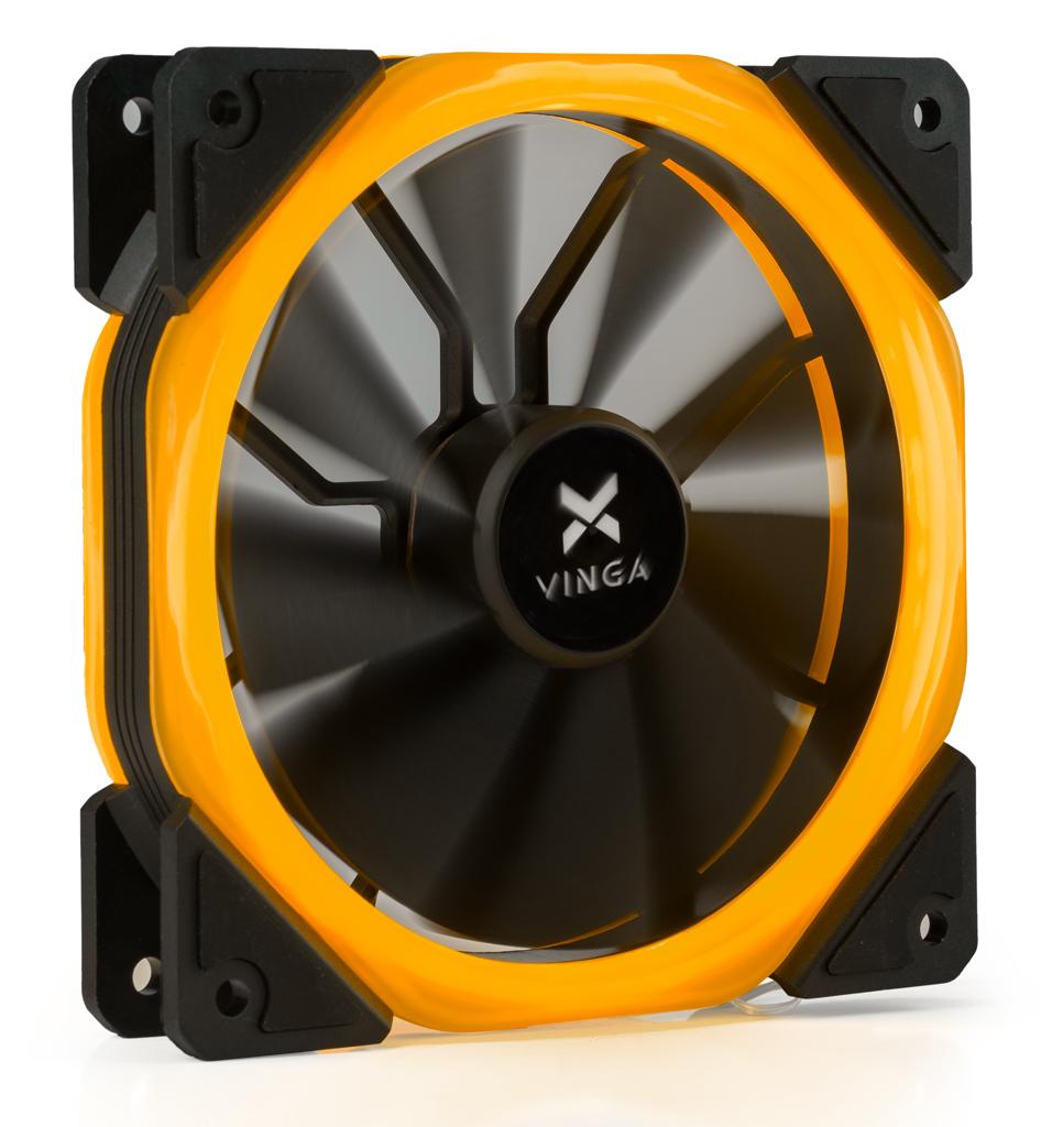 Кулер до корпусу Vinga LED fan-02 orange