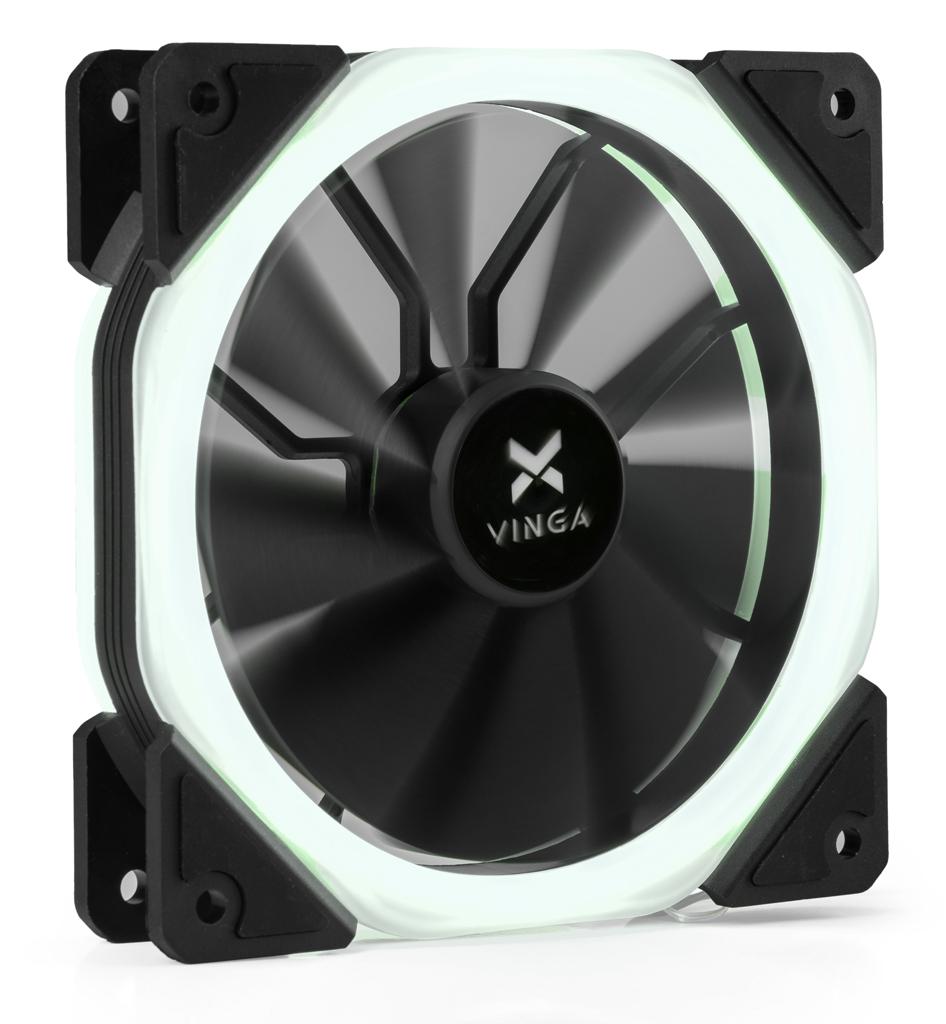 Кулер до корпусу Vinga LED fan-02 white