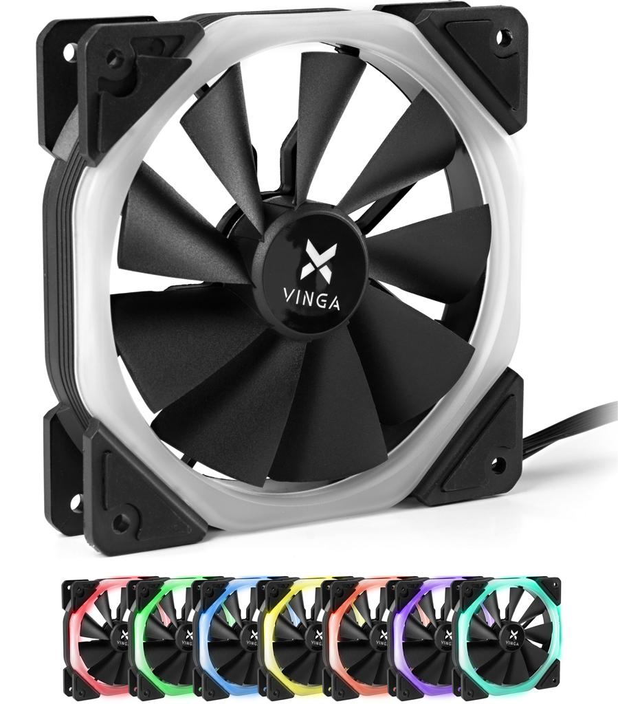 Кулер до корпусу Vinga RGB fan-03