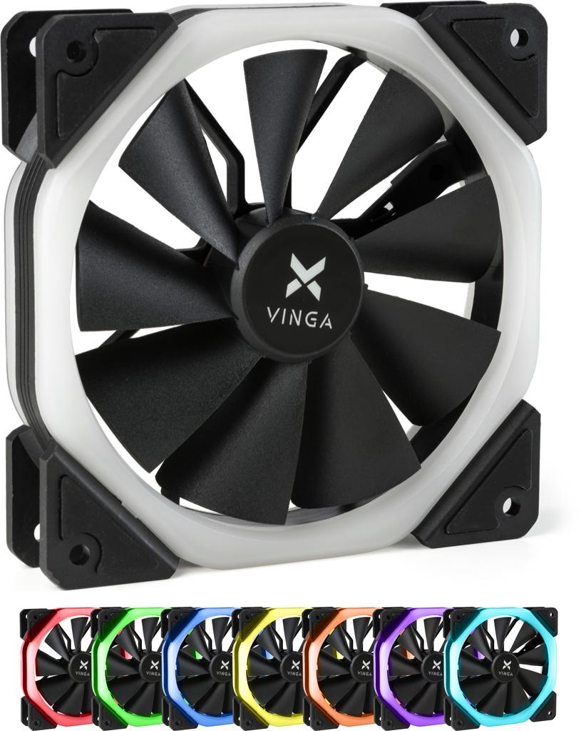 Кулер до корпусу Vinga RGB fan-04