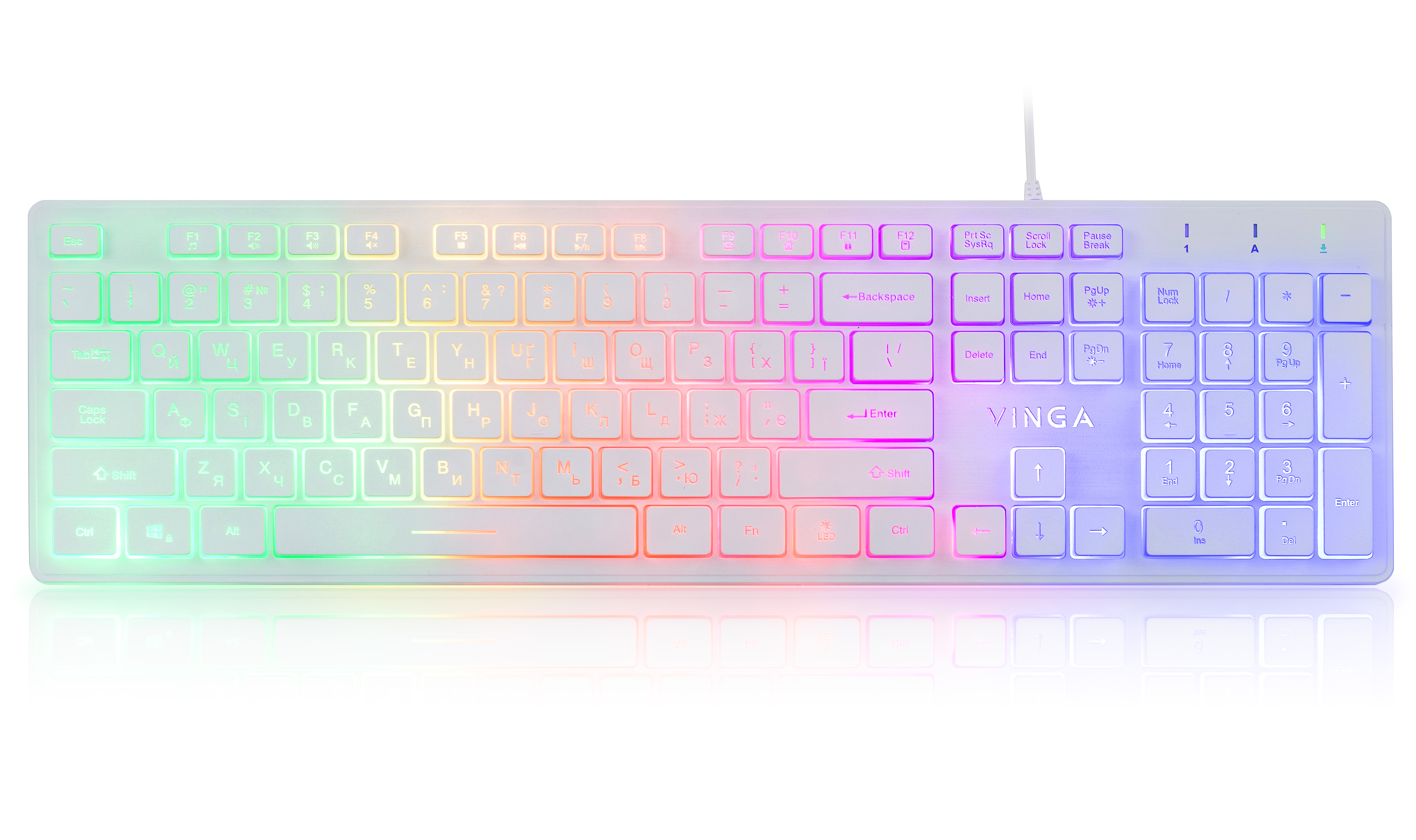 Keyboard Vinga KB410 White