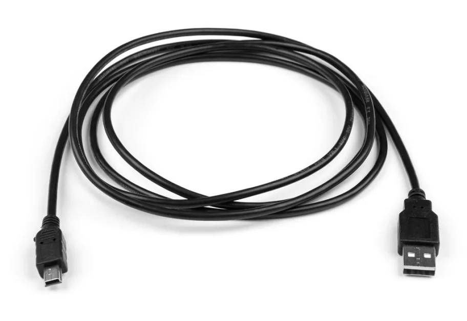 Дата кабель USB 2.0 AM to Mini 5P 1.8 m Vinga (VCPDCAMMIM1.8BK)