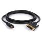 Кабель мультимедійний HDMI M to DVI M 5.0m 24+1pin Vinga (VCPHDMIDVI5)
