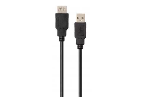 Дата кабель USB 2.0 AM/AF 3.0m Vinga (VCPUSBAMAF3BK)