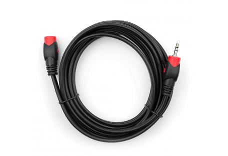 Кабель мультимедійний 3.5mm M to 3.5mm F 3.0m Vinga (VCPDCJ35MF3BK)
