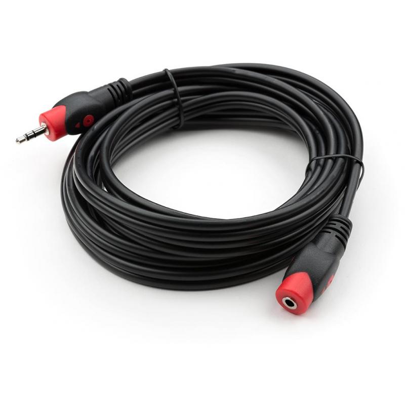 Кабель мультимедійний 3.5mm M to 3.5mm F 3.0m Vinga (VCPDCJ35MF3BK)