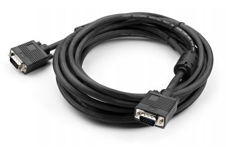 Кабель мультимедійний VGA M to VGA M 5.0m Vinga (VCPDCVGAMM5MBK)