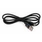 Дата кабель USB 2.0 AM to Micro 5P 1m nylon black Vinga (VCPDCMNB1BK)