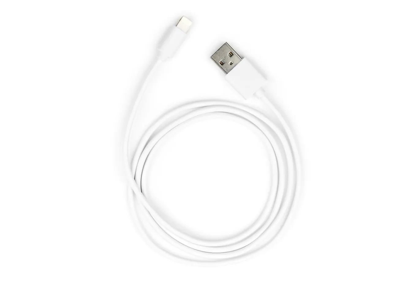 Дата кабель USB 2.0 AM to Lightning PVC 1m white Vinga (VCPDCL1W)