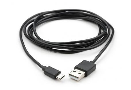 Дата кабель USB 2.0 AM to Micro 5P PVC 1.8m black Vinga (VCPDCM1.8BK)
