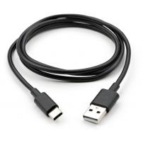 Дата кабель USB 2.0 AM to USB-C 1.0m PVC black Vinga (VCPDCTC1BK)