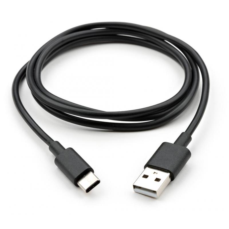 Дата кабель USB 2.0 AM to USB-C 1.0m PVC black Vinga (VCPDCTC1BK)