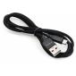 Дата кабель USB 2.0 AM to Micro 5P nylon 1m black Vinga (VCPDCMBN21BK)