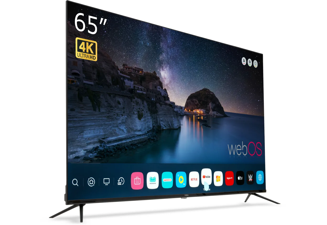 Телевізор Vinga S65UHD25BWEB