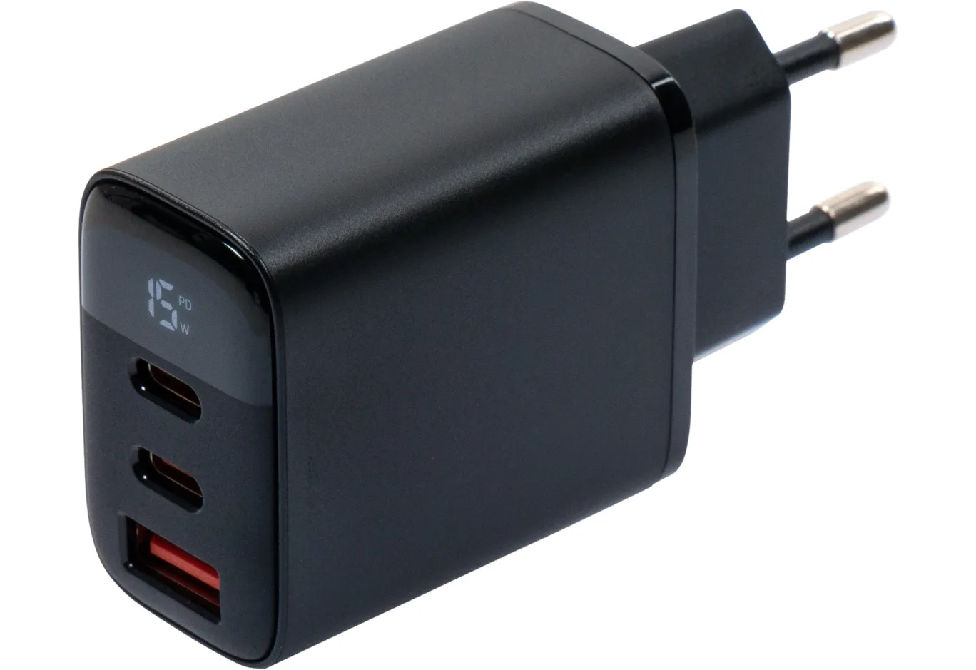 Charger Vinga 2xUSB-C PD30W + USB-A QC30W Display 30W Max (VCR30ACCDB)