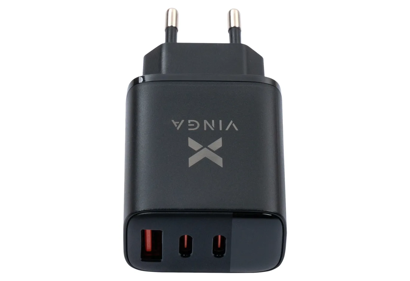 Charger Vinga 2xUSB-C PD30W + USB-A QC30W Display 30W Max (VCR30ACCDB)