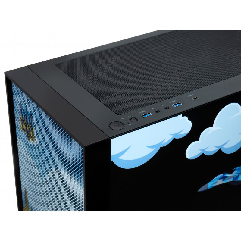 Корпус для ПК Vinga Pillar Black Freedom soldiers (01230011782)