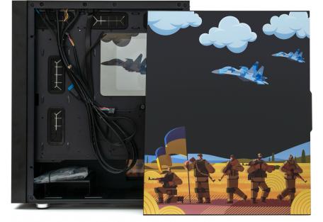 Корпус для ПК Vinga Pillar Black Freedom soldiers (01230011782)