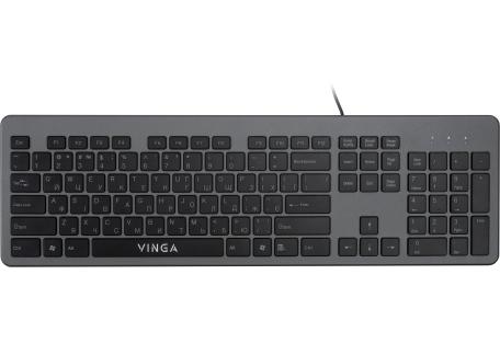 Клавіатура Vinga KB735 black-grey
