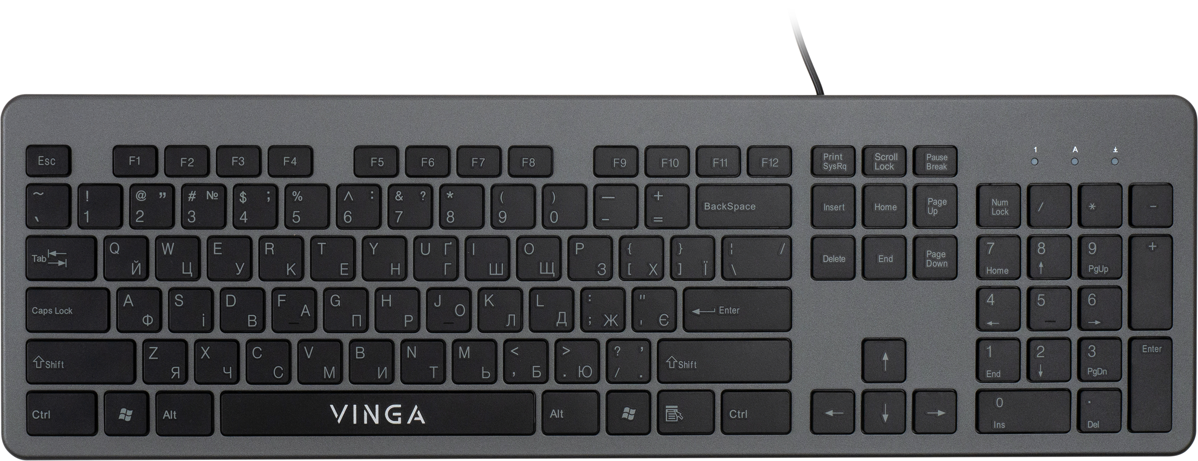 Keyboard Vinga KB735 black-grey