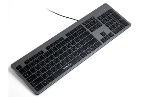 Клавіатура Vinga KB735 black-grey