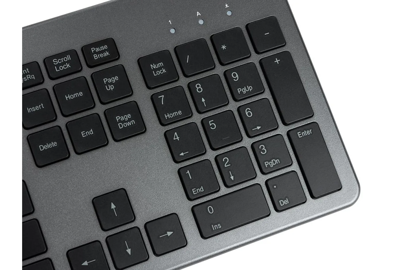 Клавіатура Vinga KB735 black-grey