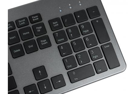 Клавіатура Vinga KB735 black-grey