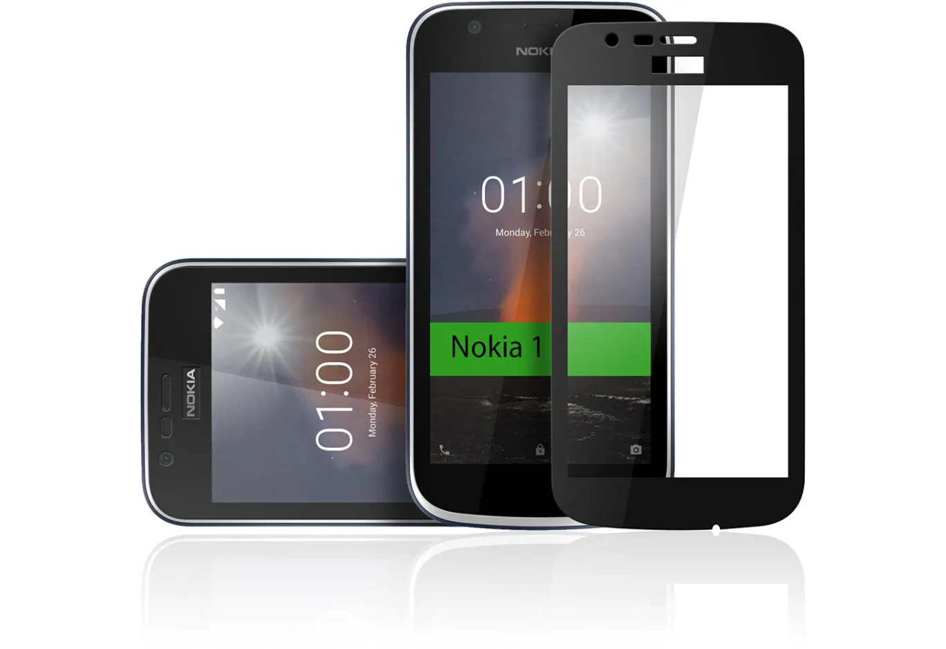 Скло захисне Vinga для Nokia 1 Black (VTPGS-N1B)