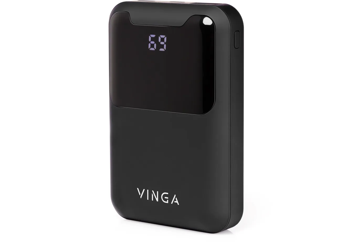 Universal Battery Vinga 10000 mAh Display soft touch black (BTPB0310LEDROBK)